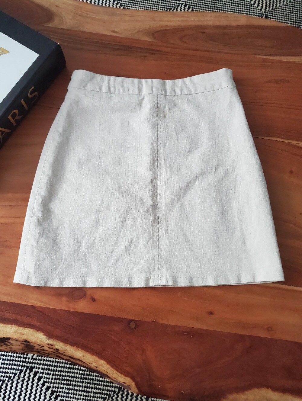 ROSEE BONBON Cotton Stretch Canvas Mini Skirt